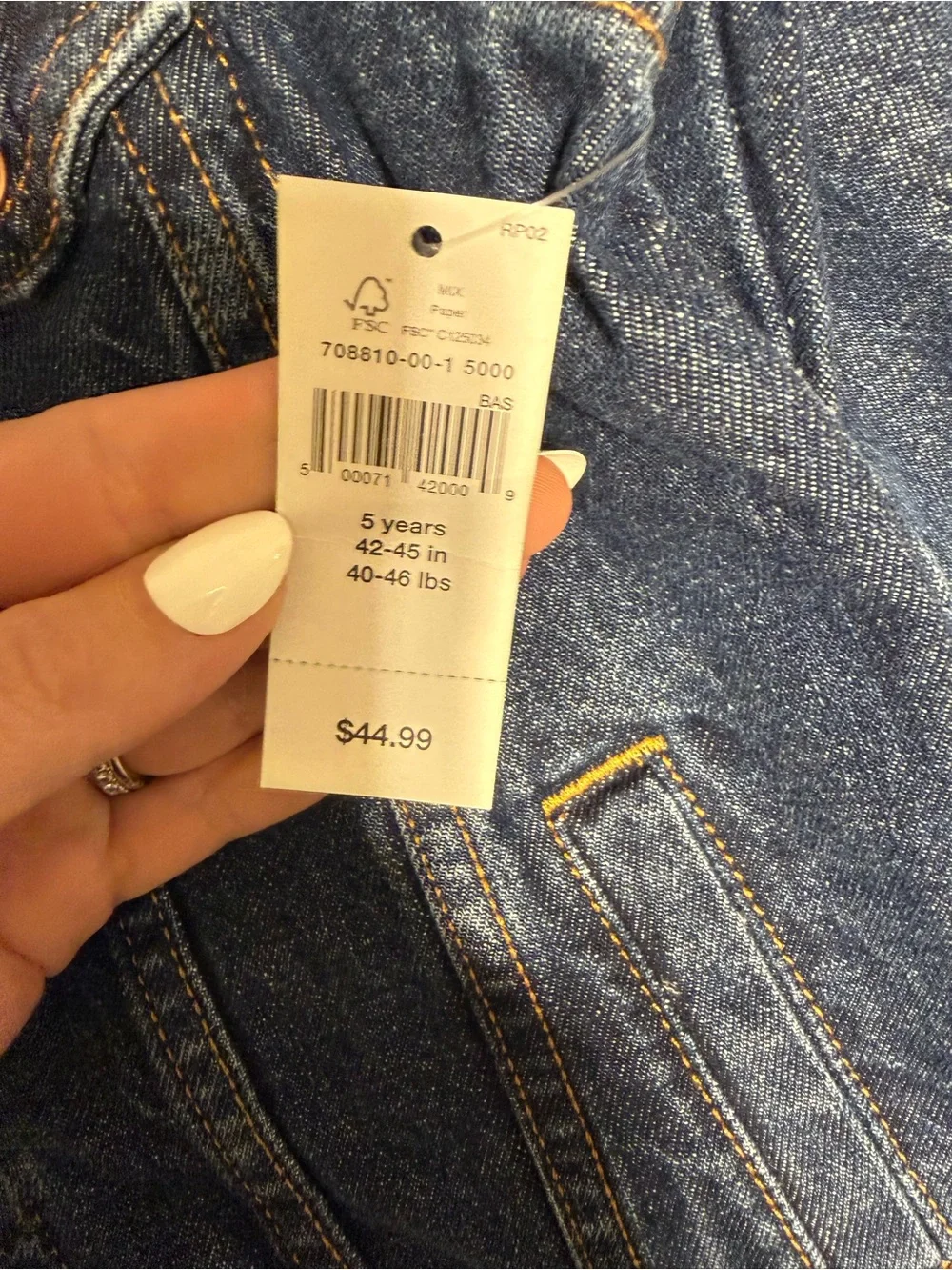 GAP Kids Indigo Blue Denim Jacket